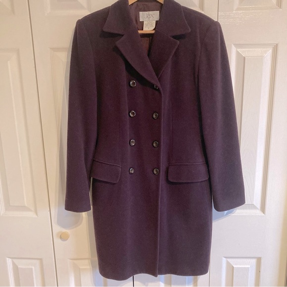 Vintage JAX Wool Cashmere Blend Classic Coat Size 6 - Picture 16 of 16